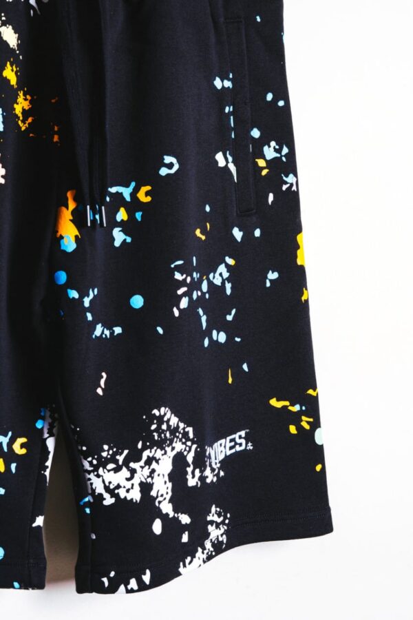 paint splatter shorts